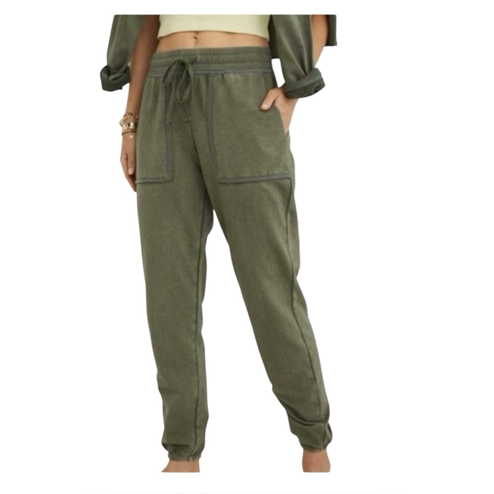Aerie Patch Pocket Sun Washed Casual Comfy Soft Joggers